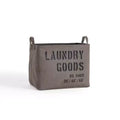 Danya B. Army Canvas Laundry Basket: Collapsible Green Hamper with Built-In Handles, Heavy Duty & Portable, 10 Volume Capacity