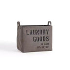Danya B. Army Canvas Laundry Basket: Collapsible Green Hamper with Built-In Handles, Heavy Duty & Portable, 10 Volume Capacity