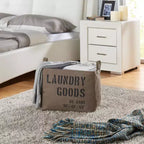 Panier à Linge en Toile Militaire : Panier Pliable Vert avec Poignées Intégrées, Robuste et Portable, Capacité de 10 Litres
