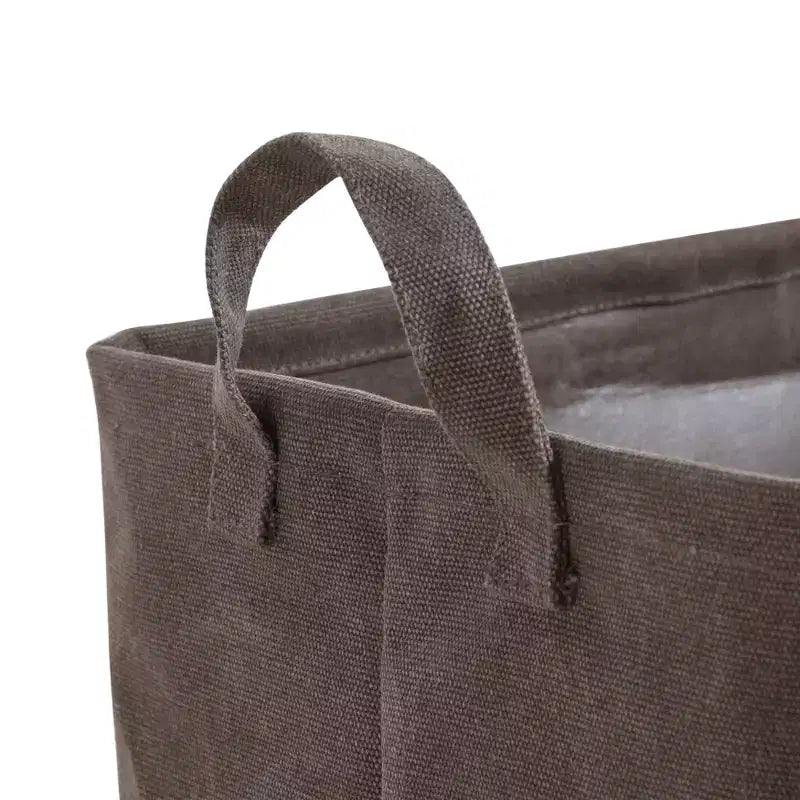 Army Canvas Laundry Basket: Collapsible Green Hamper with Built-In Handles, Heavy Duty & Portable, 10 Volume Capacity