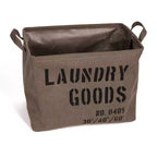 Panier à Linge en Toile Militaire : Panier Pliable Vert avec Poignées Intégrées, Robuste et Portable, Capacité de 10 Litres