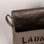Panier à Linge en Toile Militaire : Panier Pliable Vert avec Poignées Intégrées, Robuste et Portable, Capacité de 10 Litres