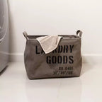 Panier à Linge en Toile Militaire : Panier Pliable Vert avec Poignées Intégrées, Robuste et Portable, Capacité de 10 Litres
