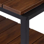 Banc de rangement pour chaussures à 2 niveaux Noyer : Banc porte-chaussures, contient 8 paires, sur pied, cadre en panneaux de particules