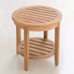 Sonoma Lane Channing Ensemble de conversation d'extérieur 3 pièces en teck – Mobilier compact résistant aux intempéries avec 2 fauteuils à bascule et table d'appoint