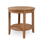 Sonoma Lane Channing Ensemble de conversation d'extérieur 3 pièces en teck – Mobilier compact résistant aux intempéries avec 2 fauteuils à bascule et table d'appoint