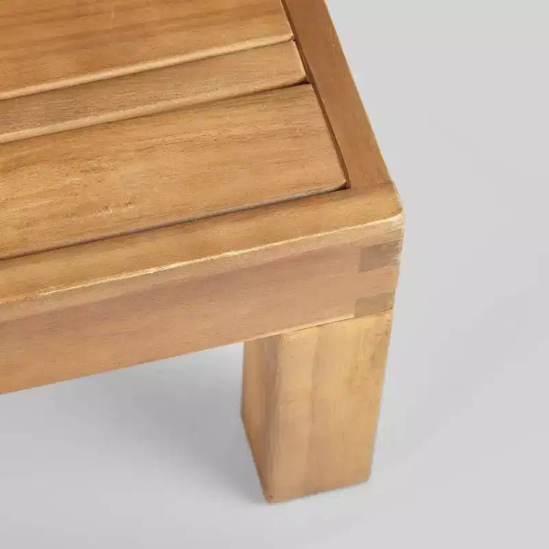 Oana Ensemble de conversation 5 pièces en bois d'acacia Teck/Beige : Mobilier d'extérieur modulable avec coussins moelleux - Christopher Knight Home