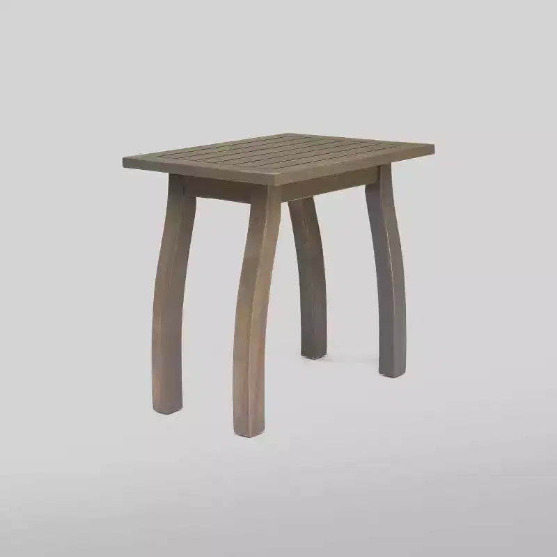 Ensemble de chaises longues Mahi 3 pièces en bois d'acacia : Résistant aux intempéries, comprend une table d'appoint - Christopher Knight Home