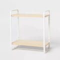 Wood Wall Shelf White Metal - Brightroom™