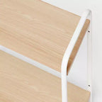 Étagère murale bois métal blanc - #8482;
