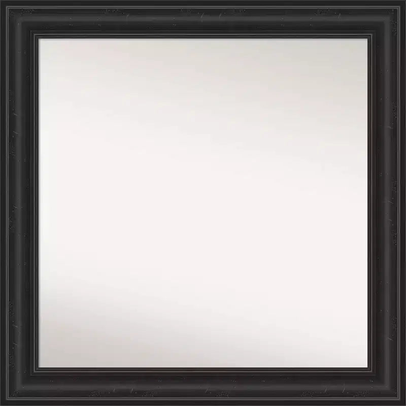 32" x 32" Non-Beveled Shipwreck Black Wall Mirror - Amanti Art