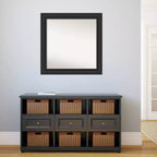 Miroir mural noir non biseauté de 32 po x 32 po