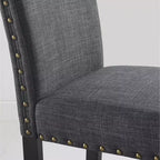 Ensemble de salle à manger Roundhill Furniture Amisos, table à manger avec pieds épingle, 4 chaises et banc rembourré, 6 pièces