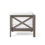 Christopher Knight Home Keith Canapé d'angle d'extérieur en bois d'acacia 8 places avec coussins