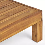 Christopher Knight Home Keith Canapé d'angle d'extérieur en bois d'acacia 8 places avec coussins