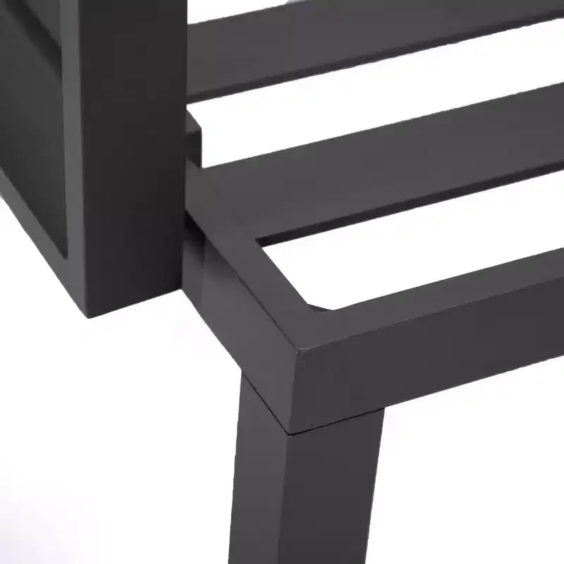 LeisureMod Hamilton, ensemble de 4 fauteuils de patio en aluminium, chaises d'extérieur modernes avec coussins, sièges résistants aux intempéries pour patio, terrasse, véranda