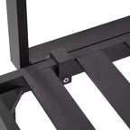 LeisureMod Hamilton, ensemble de 4 fauteuils de patio en aluminium, chaises d'extérieur modernes avec coussins, sièges résistants aux intempéries pour patio, terrasse, véranda