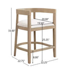 Ensemble de salle à manger Christopher Knight Home Ember 5 pièces en métal et hévéa, hauteur comptoir