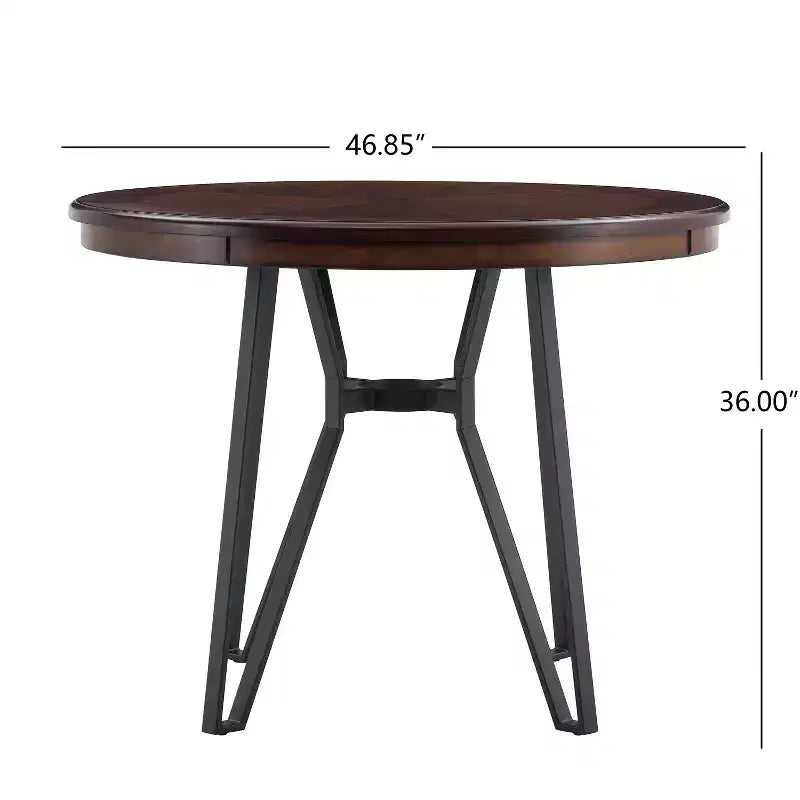 Ensemble de salle à manger Christopher Knight Home Ember 5 pièces en métal et hévéa, hauteur comptoir