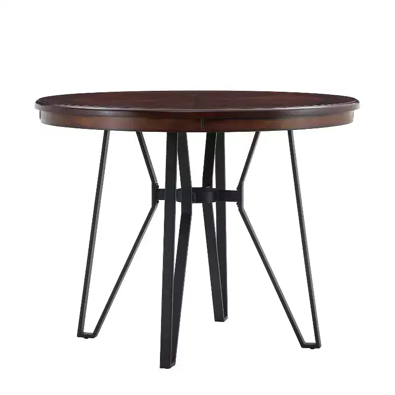 Ensemble de salle à manger Christopher Knight Home Ember 5 pièces en métal et hévéa, hauteur comptoir
