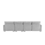 Canapé d'angle surdimensionné Whisen Modern, ensemble de canapé de luxe en forme de L avec méridienne et 2 oreillers