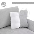 Canapé d'angle surdimensionné Whisen Modern, ensemble de canapé de luxe en forme de L avec méridienne et 2 oreillers