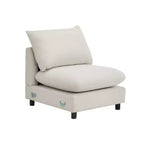 Christopher Knight Home Acker, ensemble de canapé sectionnel en forme de L moderne et rembourré en 4 pièces, blanc