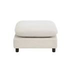 Christopher Knight Home Acker, ensemble de canapé sectionnel en forme de L moderne et rembourré en 4 pièces, blanc
