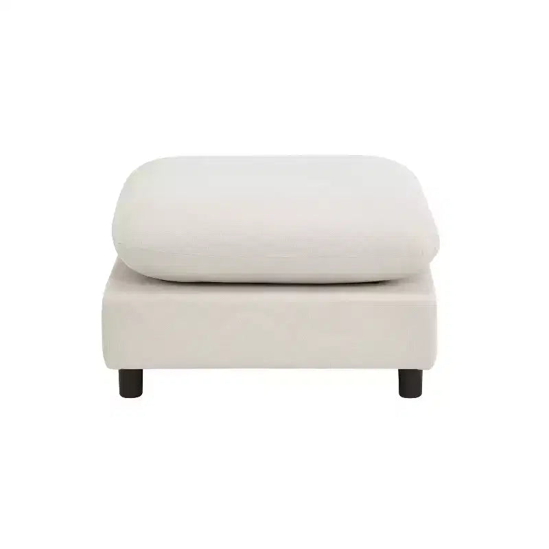 Christopher Knight Home Acker, ensemble de canapé sectionnel en forme de L moderne et rembourré en 4 pièces, blanc