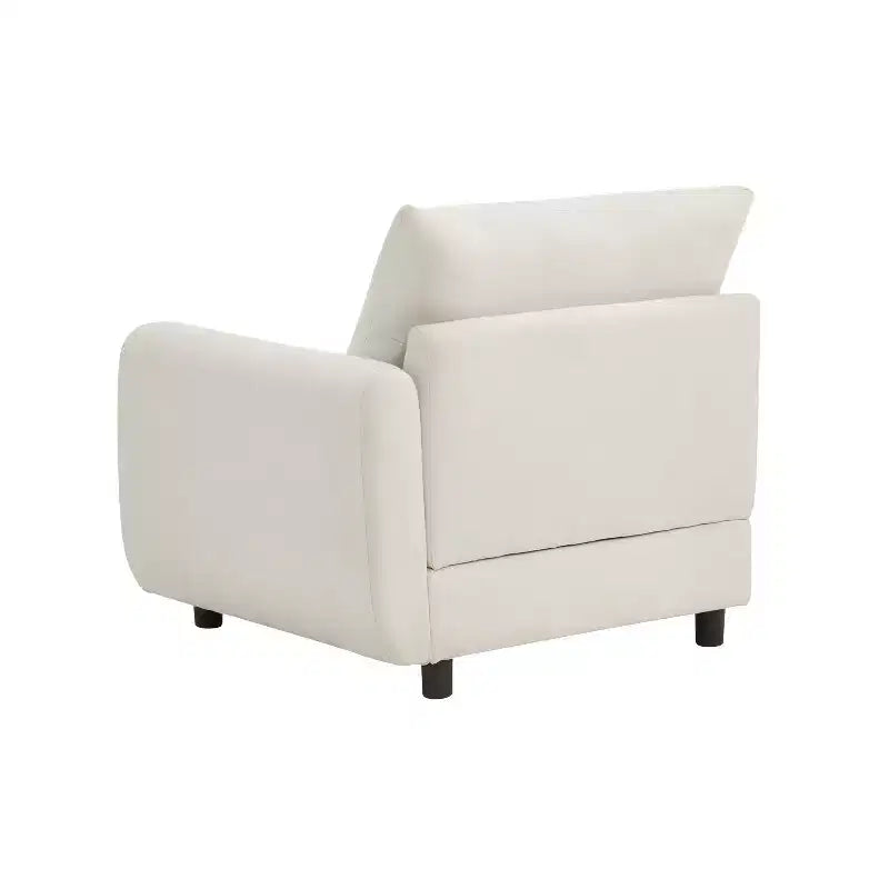 Christopher Knight Home Acker, ensemble de canapé sectionnel en forme de L moderne et rembourré en 4 pièces, blanc