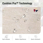 Ensemble de conversation d'extérieur Captiva Designs en corde tressée avec fauteuils pivotants pour bord de piscine, jardin et arrière-cour