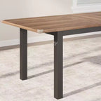 Ensemble de salle à manger 5 pièces pour 4-6 personnes, grande table de salle à manger extensible de 160 cm pour 4 personnes, table de cuisine avec bancs et tabourets