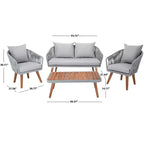 Ensemble de salon Ransin 4 pièces - Intérieur/Extérieur - PAT7074 - Safavieh