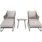 Narda 5 Piece Lounger Set - Indoor/Outdoor - PAT9018 - Safavieh