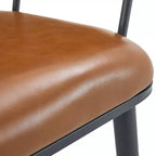 Ensemble de salle à manger 5 pièces avec 4 chaises de salle à manger et table ronde/carrée, Noir+Naturel/Noyer-ModernLuxe