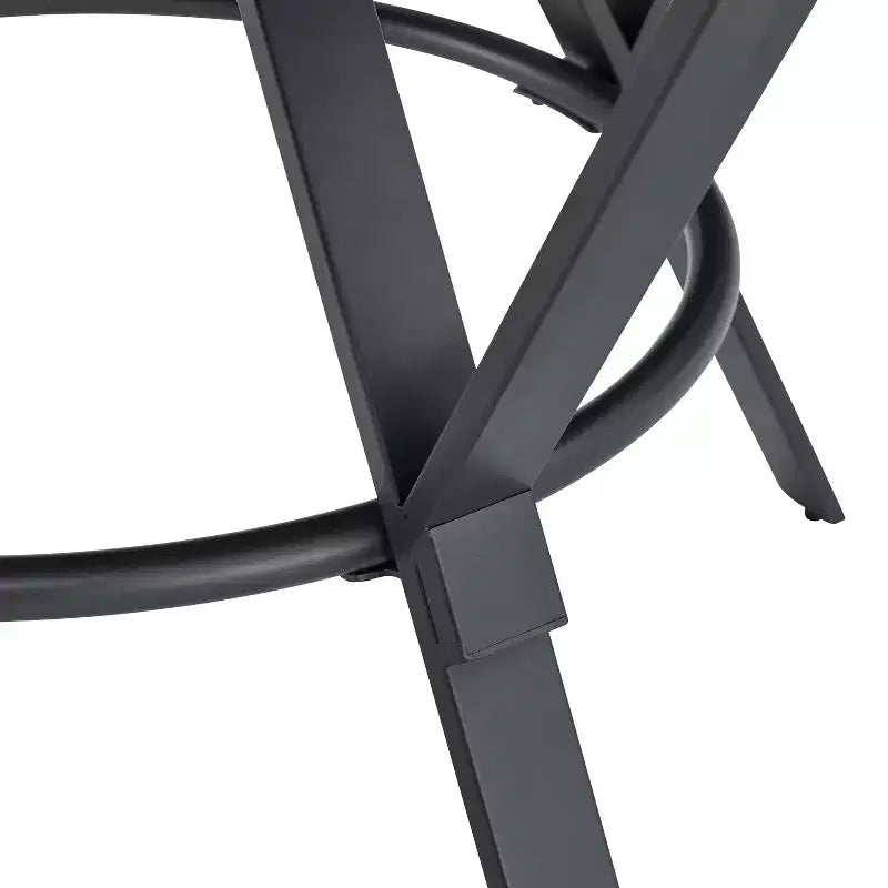 Ensemble de salle à manger 5 pièces avec 4 chaises de salle à manger et table ronde/carrée, Noir+Naturel/Noyer-ModernLuxe