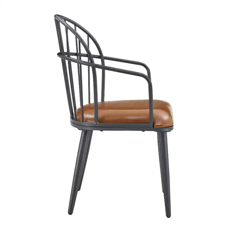 Ensemble de salle à manger 5 pièces avec 4 chaises de salle à manger et table ronde/carrée, Noir+Naturel/Noyer-ModernLuxe