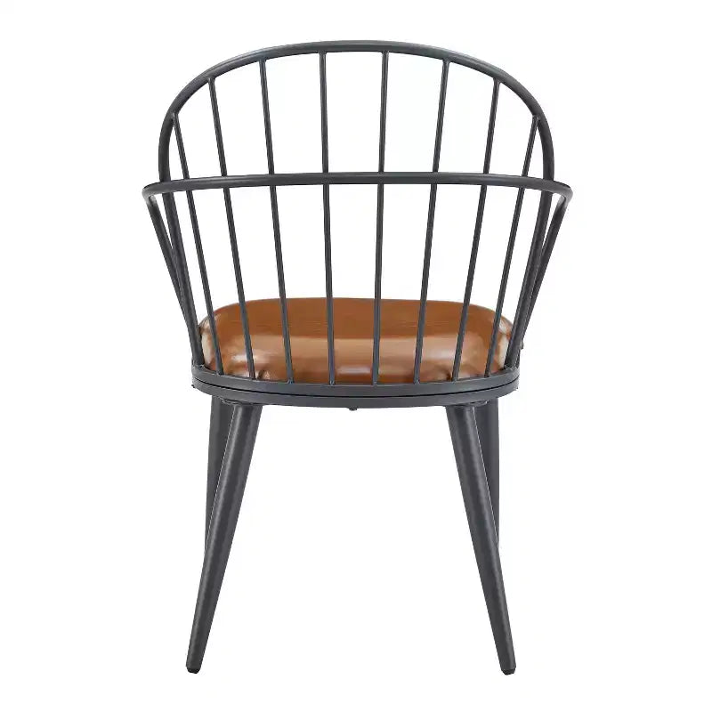 Ensemble de salle à manger 5 pièces avec 4 chaises de salle à manger et table ronde/carrée, Noir+Naturel/Noyer-ModernLuxe