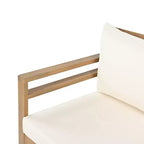 Christopher Knight Home Behram Ensemble de 4 fauteuils d'extérieur en bois d'acacia à lattes, Beige