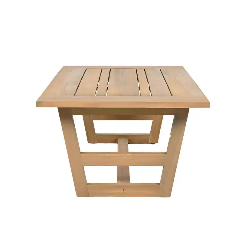 Christopher Knight Home Behram Ensemble de 4 fauteuils d'extérieur en bois d'acacia à lattes, Beige