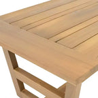 Christopher Knight Home Behram Ensemble de 4 fauteuils d'extérieur en bois d'acacia à lattes, Beige