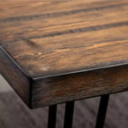 Ensemble de salle à manger Ashzo de Roundhill Furniture, table à manger avec pieds épingles et 6 chaises, 7 pièces