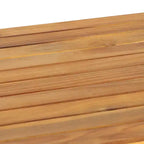 GDFStudio Hueber Ensemble de Conversation d'Extérieur 4 Places en Bois d'Acacia et Corde avec Coussins, Teck, Marron Clair et Beige