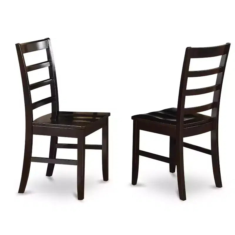 Table de salle à manger rectangulaire HomeStock avec 6 chaises finition cappuccino