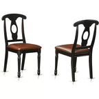 Ensemble de salle à manger rond Hartland noir et cerisier contemporain