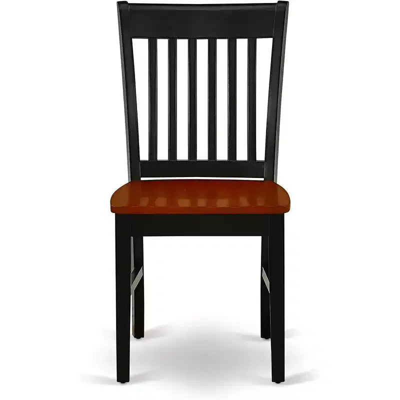 Ensemble de salle à manger rond sur pied HomeStock ANNO5, cerisier noir
