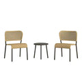Novogratz Briar 3-Piece Wicker Chat Set, Tan