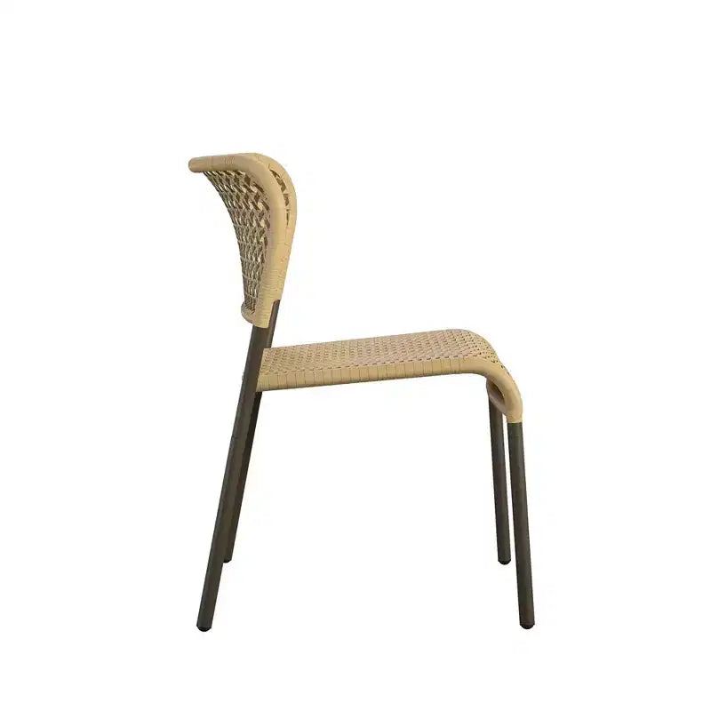 Ensemble de conversation en osier 3 pièces Briar de Novogratz, beige