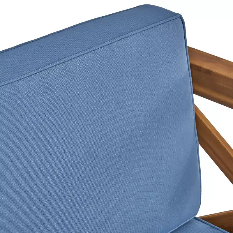 Christopher Knight Home Brava Ensemble de conversation 4 places en bois d'acacia pour extérieur avec coussins