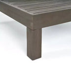 Christopher Knight Home Brava Ensemble de conversation 4 places en bois d'acacia pour extérieur avec coussins